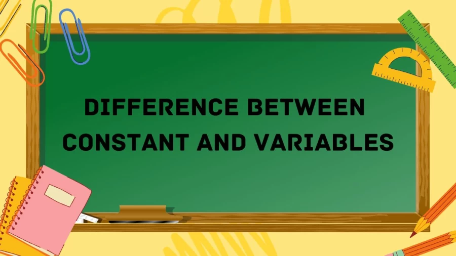Difference Between Constant and Variables