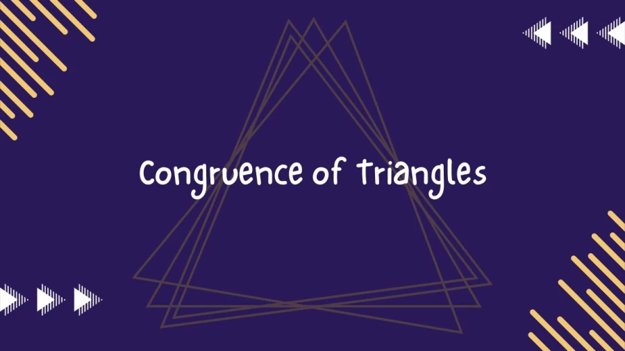 Discover the concept of congruence of triangles, where two triangles are identical in shape and size. Explore the various congruence rules such as SSS, SAS, ASA, AAS, and RHS, and understand how they are used to determine triangle congruence.