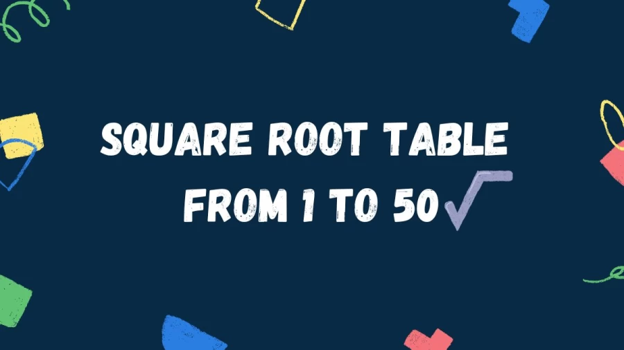 Discover the comprehensive Square Root Table from 1 to 50, providing accurate values for each number. Calculate square roots effortlessly with this essential reference tool, designed to simplify your mathematical explorations.