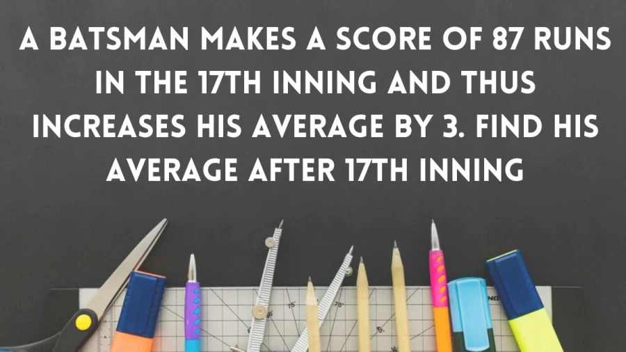 Find out the new average of a batsman after the 17th inning, having increased it by 3 runs with an 87-run contribution.